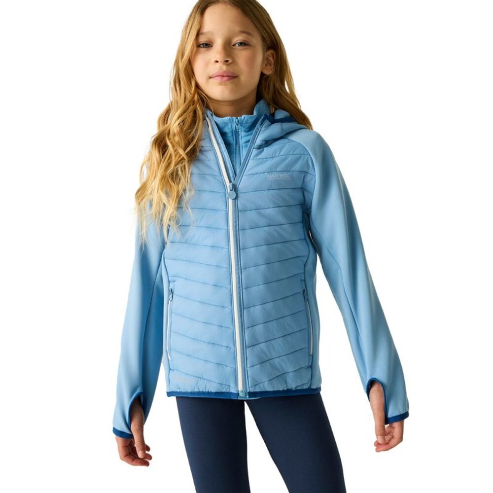 Regatta Childrens/Kids Andreson Hybrid Jacket / Washed Denim - Picture 4 of 6